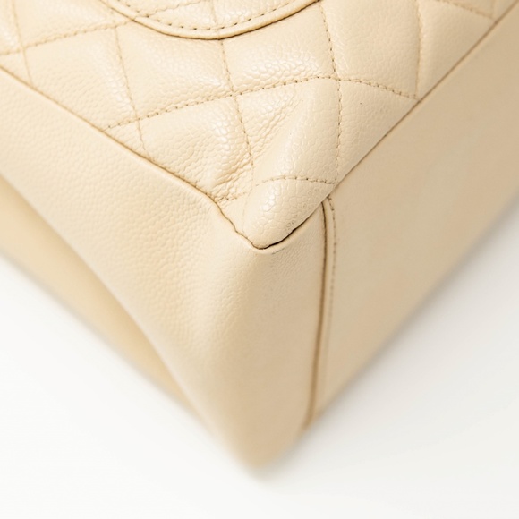 Chanel Caviar GST Grand Shopping Tote Bag Beige - Picture 11 of 14